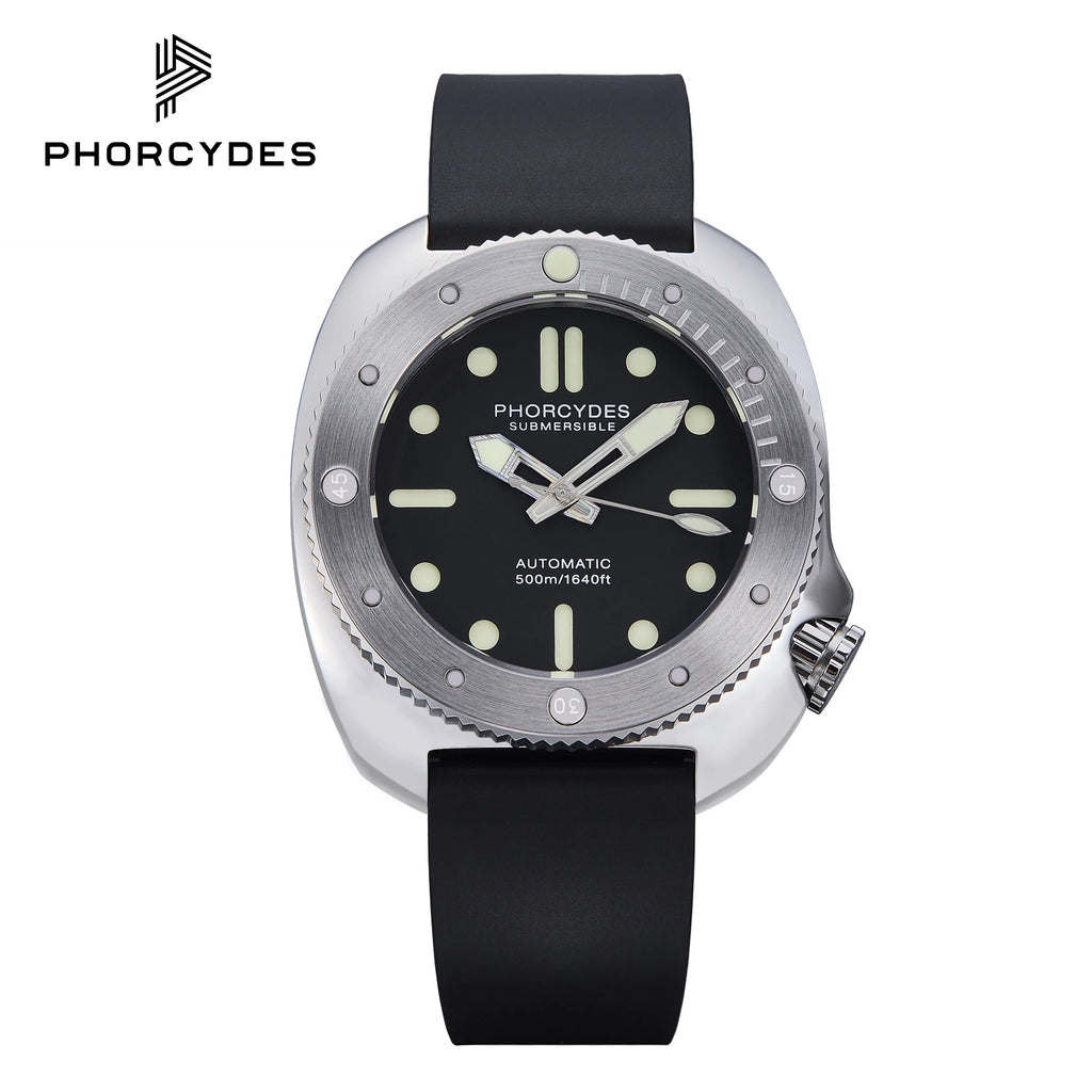 PHORCYDES PH-1 mechanical 500M diver watches NH35A automatic stainless steel case luminous