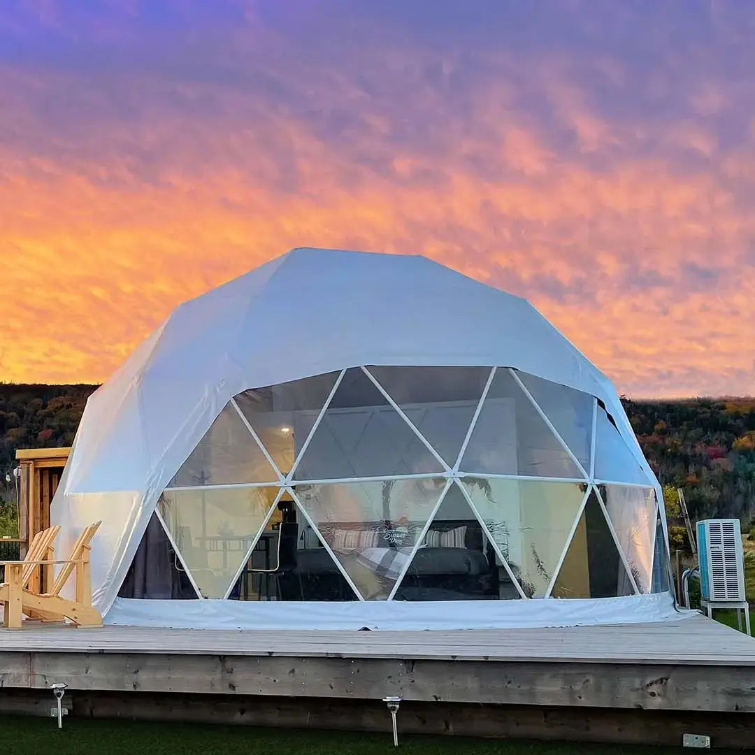 Geodesic Dome Manor – Luxury Glamping Dome for Greenhouse, Holiday Resort & Outdoor Retreats