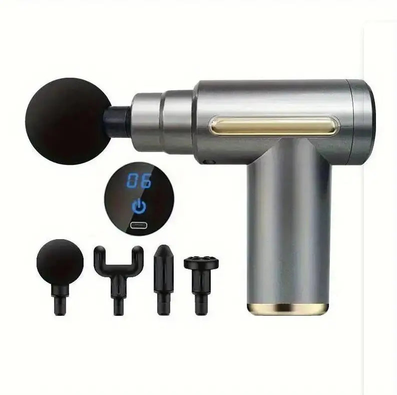 Mini Muscle Massage Gun – Portable Deep Percussion Body Massager for Back & Neck