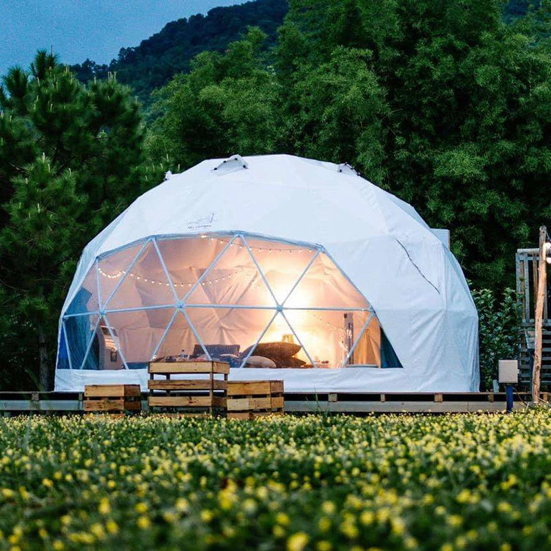 Geodesic Dome Manor – Luxury Glamping Dome for Greenhouse, Holiday Resort & Outdoor Retreats